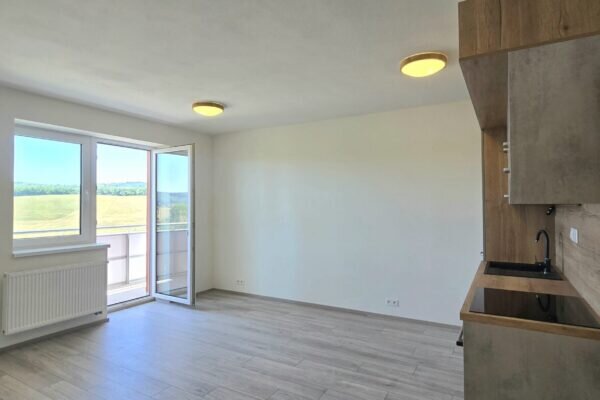 Pronájem bytu 1+kk, komora, balkon, ul. Chvalovka, Brno – Žebětín